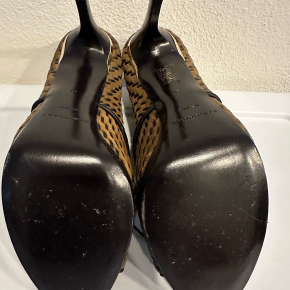 Burberry Brown suade bootie with leather weaving - Picture 6 of 11